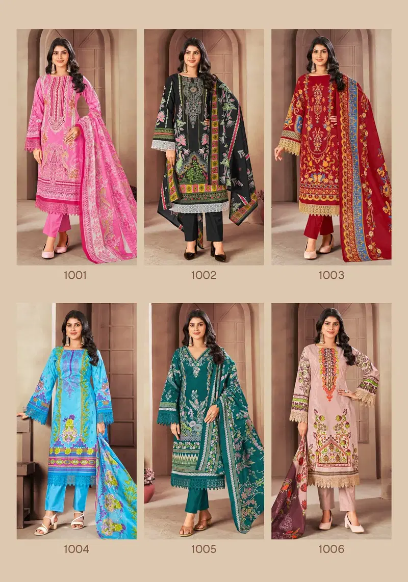 Meher Vol 1 By Laado Lawn Cotton Printed Dress Material Orders In India